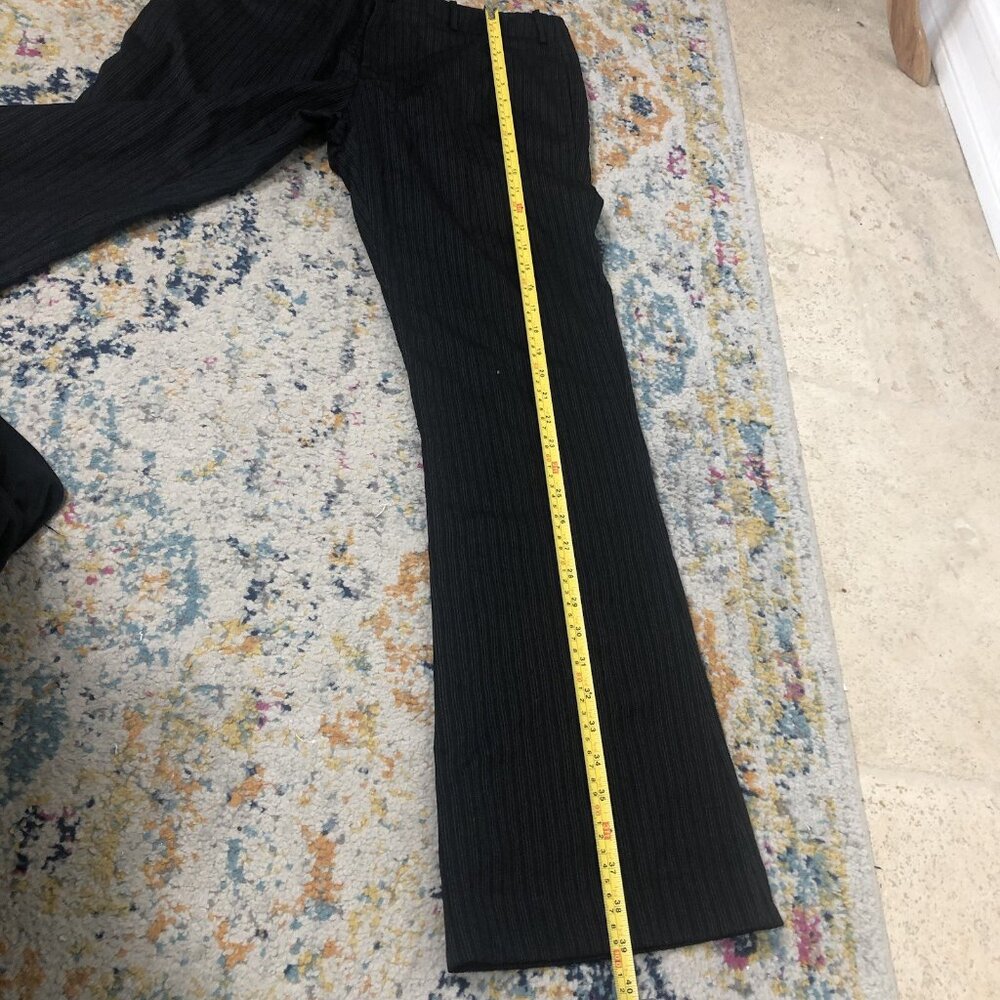 Ralph Lauren Purple Label Y2K Style Flare Pinstriped Office Siren 10 Pants - Picture 10 of 14